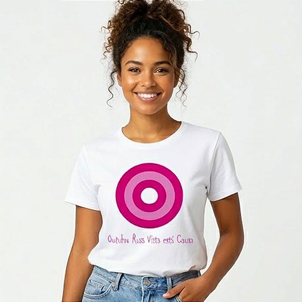 Camiseta Personalizada Outubro Rosa/2