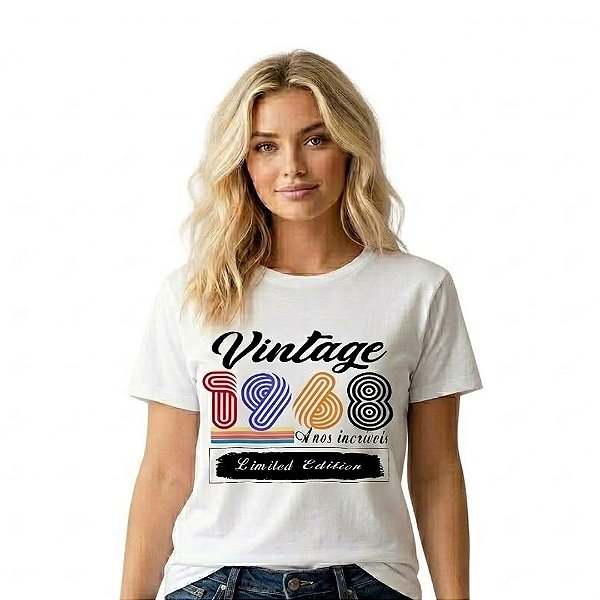 Camiseta Personalizada Vintage 1968