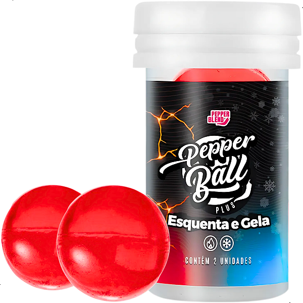 Hot Ball Bolinha Explosiva Plus Esquenta E Gela Lubrificante Sabor Esquenta/Gela