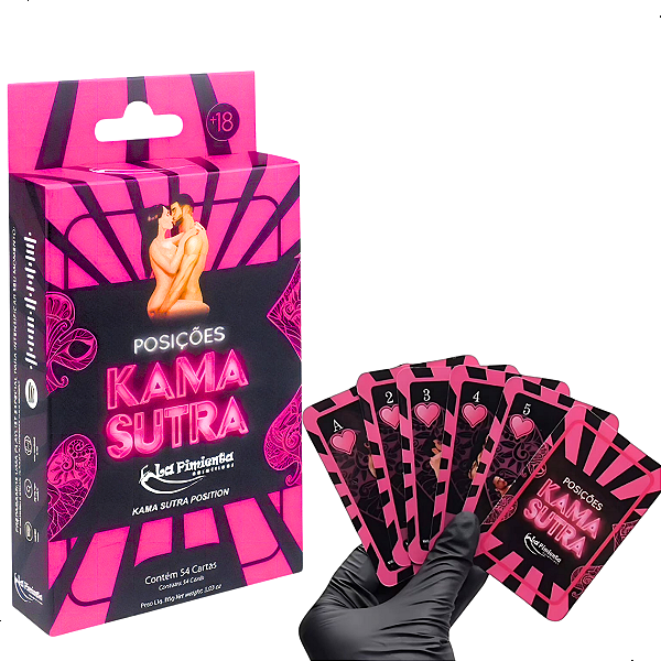 La Pimienta Jogo 54 Cartas Kama Sutra  Prazer Brincadeira Casal