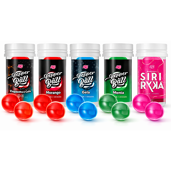 Kit10 Bolinhas Explosivas Esquenta Esfria Vibra Lubrificante Sem Sabor
