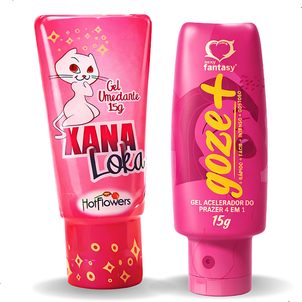 Kit Gel Excitante Feminino Xana Loka E Goze Mais - Discreto