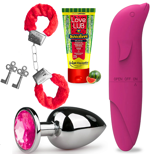 Algema Fetiche Lubrificante Babalove+ +joia Anal Massageador