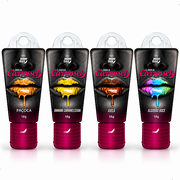 Gel Lubrificante Íntimo Comestível Efeito Glitter Carrossel