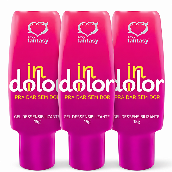 Kit 3 Gel Lubrificante Anal Extra Forte Indolor -sexyfantasy