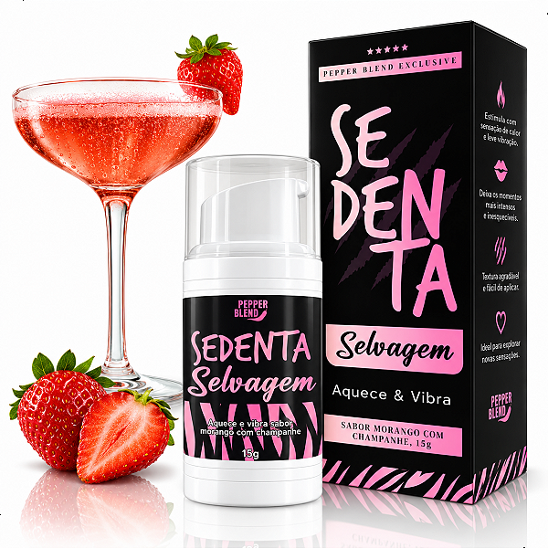 Lubrificante Íntimo Excitante Aquece E Vibra Morango