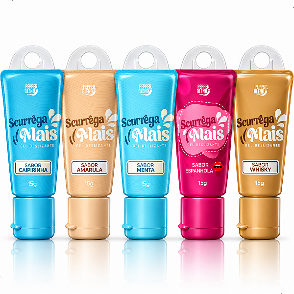 Lubrificante Íntimo Comestível Sabores Sexo Oral, Gel Deslizante Scurrega Pepper Brend