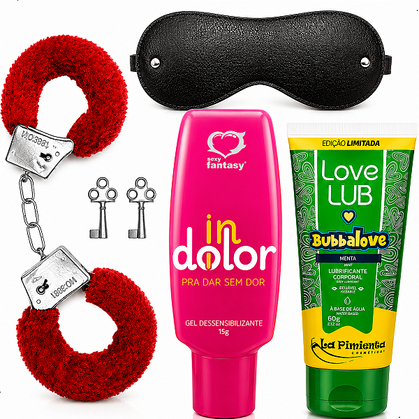 Gel Anal Lubrificante Kitsexshop Casal Completo Algema Venda