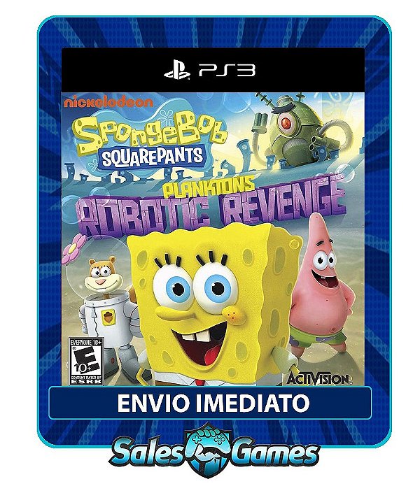 Bob Esponja: Plankton's Robotic Revenge - PS3 - Midia Digital