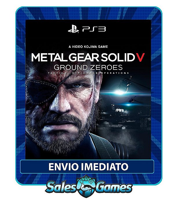 Metal Gear Solid V Ground Zeroes - PS3 - Midia Digital