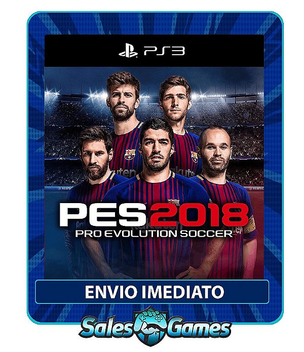 Pes 2018 - Pro Evolution Soccer 18 - PS3 - Midia Digital