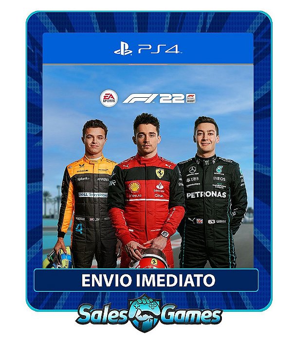 F1 2022 - PS4 - Edição Padrão - Primária - Mídia Digital.