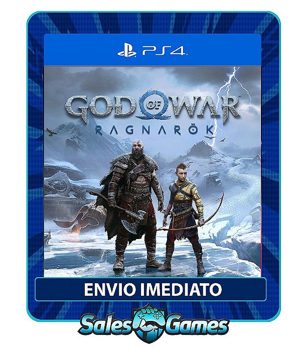 God of War Ragnarök - PS4 - Edição Padrão - Primária - Mídia Digital