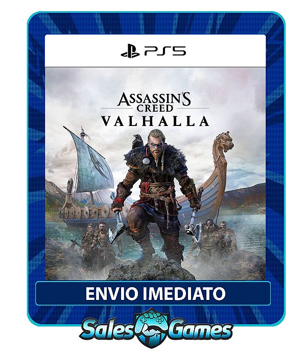 Assassins Creed Valhalla  - PS5 - Edição Padrão - Primária - Mídia Digital.