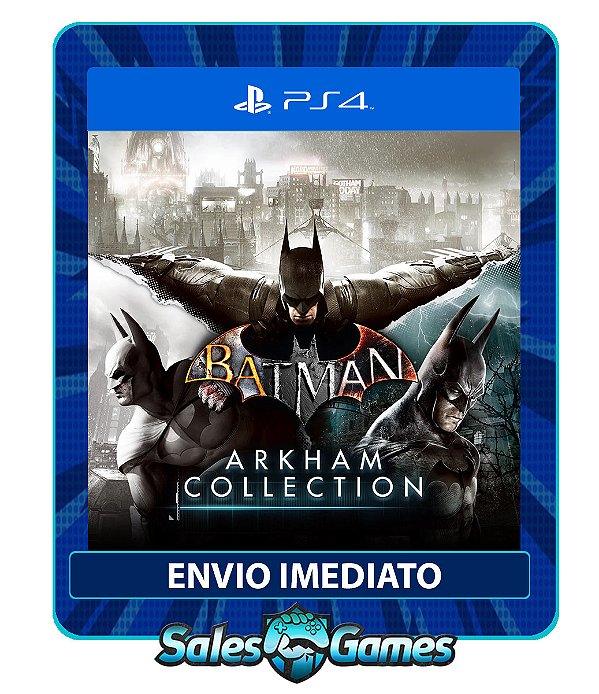 Batman: Arkham Collection - PS4 - Edição Padrão - Primária - Mídia Digital.