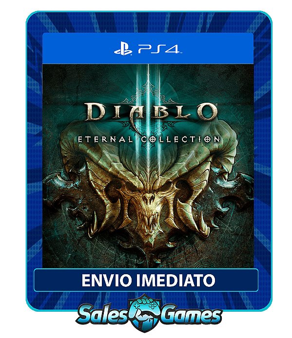 Diablo III: Eternal collection - PS4 - Edição Padrão - Primária - Mídia Digital.