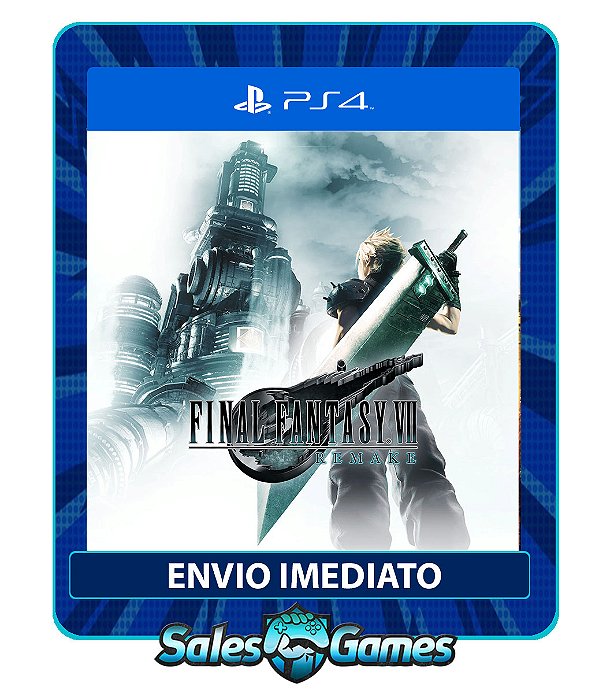 FINAL FANTASY VII REMAKE - PS4 - Edição Padrão - Primária - Mídia Digital.