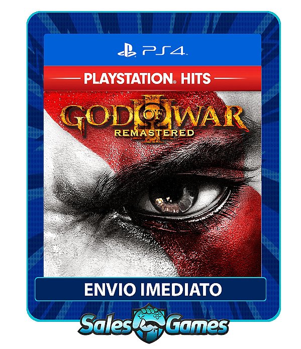 God of War III - PS4 - Edição Remastered - Primária - Mídia Digital.