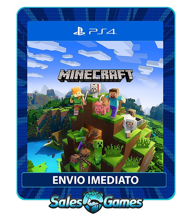 Minecraft - PS4 - Edição Padrão - Primária - Mídia Digital.