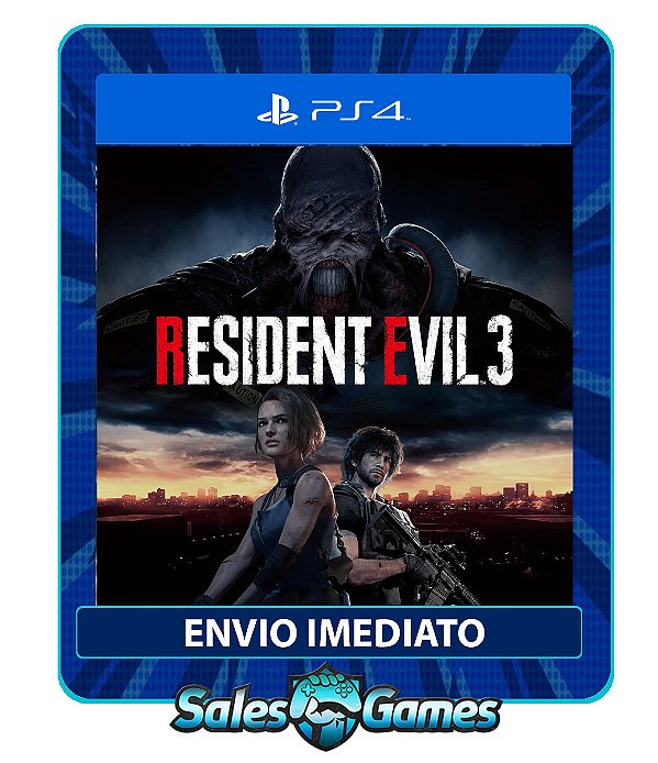 RESIDENT EVIL 3 - PS4 - Edição Padrão - Primária - Mídia Digital.
