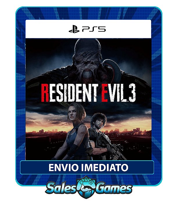 RESIDENT EVIL 3 - PS5 - Edição Padrão - Primária - Mídia Digital.