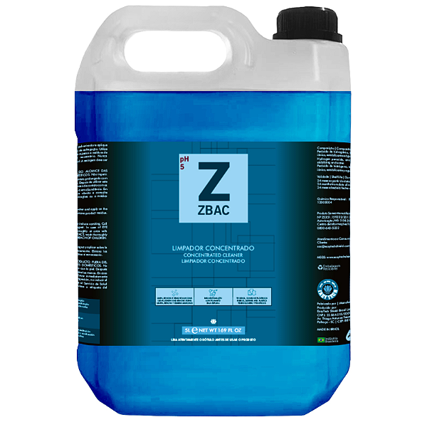 Zbac Alvejante Bactericida e Finalizador 5L Easytech