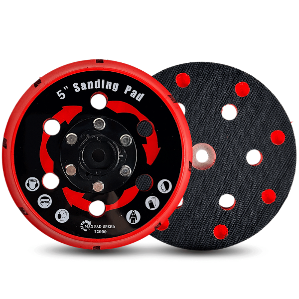 Suporte Ventilado 5" para Politriz Roto Orbital Livre Kers