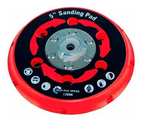 Suporte Ventilado 5" para Politriz Roto Orbital Livre Kers