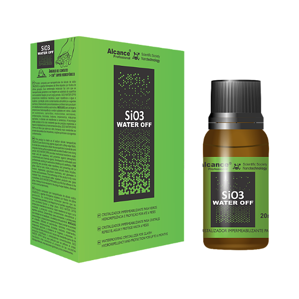 Sio3 Water Off Cristalizador de Vidros Alcance 20ml