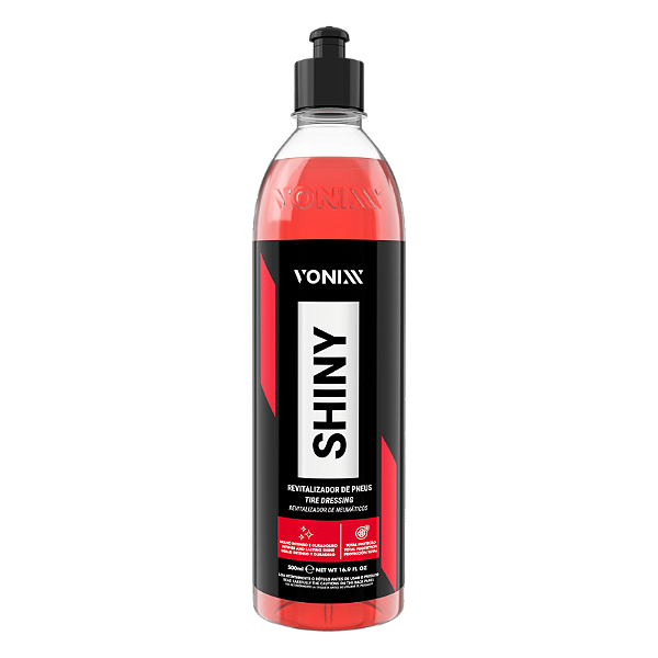 Shiny Revitalizador de Pneus Brilho Intenso 500ml Vonixx