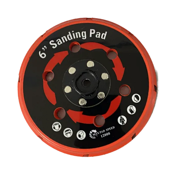 Suporte Ventilado 6" para Politriz Roto Orbital Livre Kers