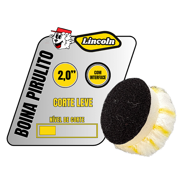 Boina de Lã Pirulito Corte Leve c/ Interface 2" Lincoln