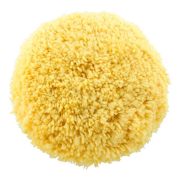Boina de Lã Amarela Super Macia Dupla Face 8" Autoamerica