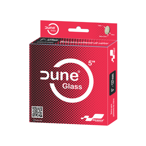 Boina de Feltro para Polimento de Vidros Dune Glass 5" Alcance
