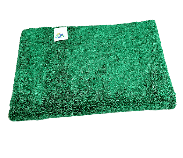 Flanela de Microfibra Verde Corte Laser 40x60cm 350GSM JS