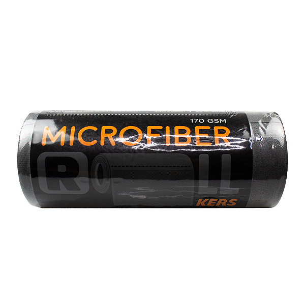 Rolo de Microfibra Roll 30x30cm 170GSM Cinza 50 Unidades Kers