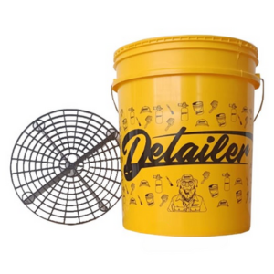 Balde Amarelo com Separador de Partículas Preto 20L - Detailer