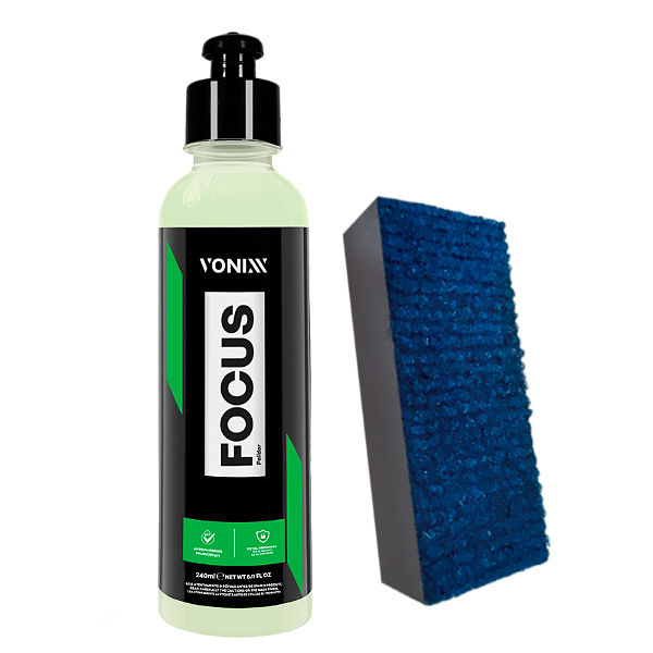Focus Removedor de Marcas D'Água para Vidros 240ml Vonixx + Taco Carpete