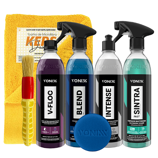 Kit Lavagem Automotiva e Enceramento Vonixx