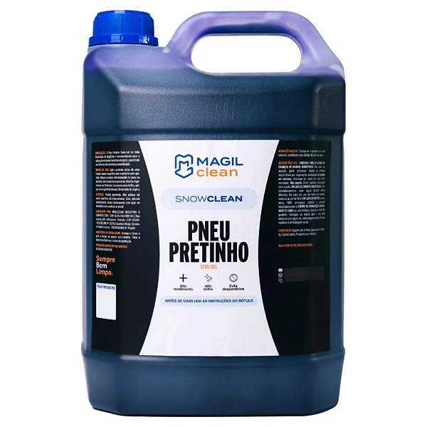 Pneu Pretinho Semi Gel Magil Clean 5L