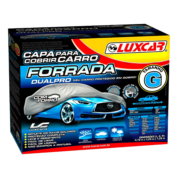 Capa para Cobrir Carro DualPro Tamanho G Luxcar