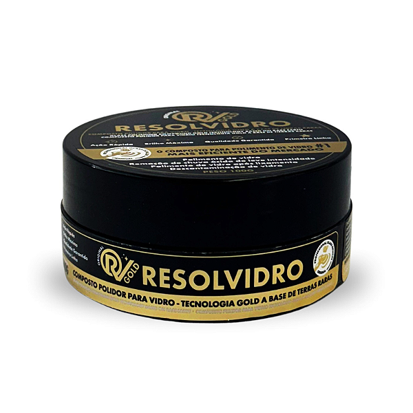Composto para Polimento de Vidro Gold em Pó 100g Resolvidro