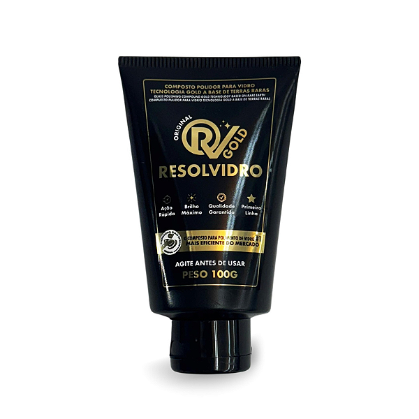 Composto para Polimento de Vidro Gold Líquido 100g Resolvidro