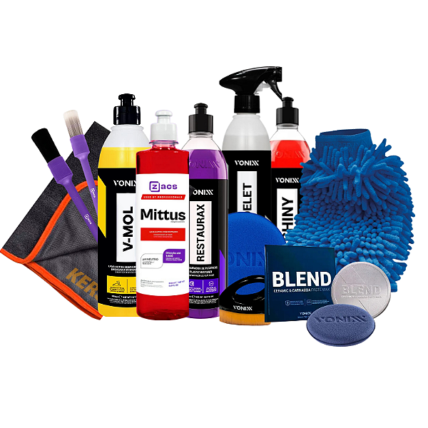Kit Lavagem Automotiva Completa Vonixx