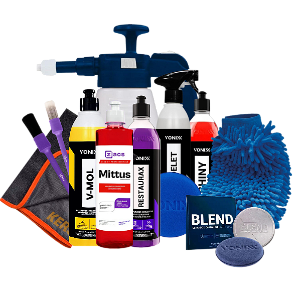 Kit Lavagem Automotiva Completa Vonixx
