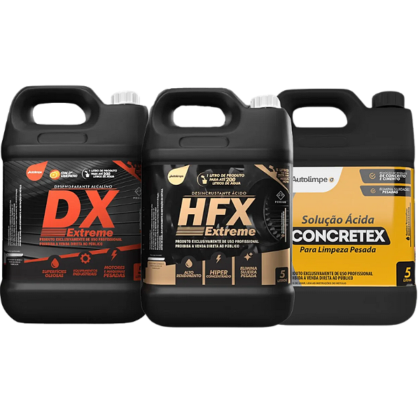 Kit HFX DX CONCRETEX Combatentes Autolimpe 5L