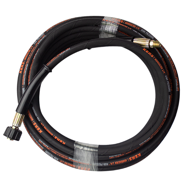 Mangueira Trama de Aço para Lavadoras de Alta Pressão Kers 1/4" 12 Metros