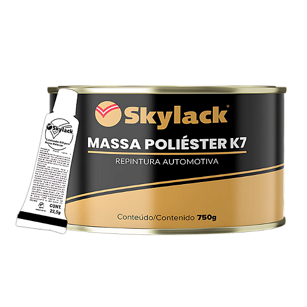Massa Poliéster K7 c/ Catalisador Skylack 750g + 22,5g