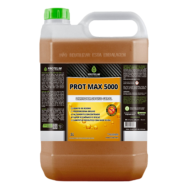 Prot Max 5000 Ultra Limpador de Lavagem sem Toque Protelim 5L
