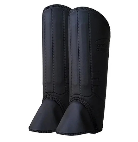 Perneira Bidim 3 Telas PVC com Velcro 32cm Preta